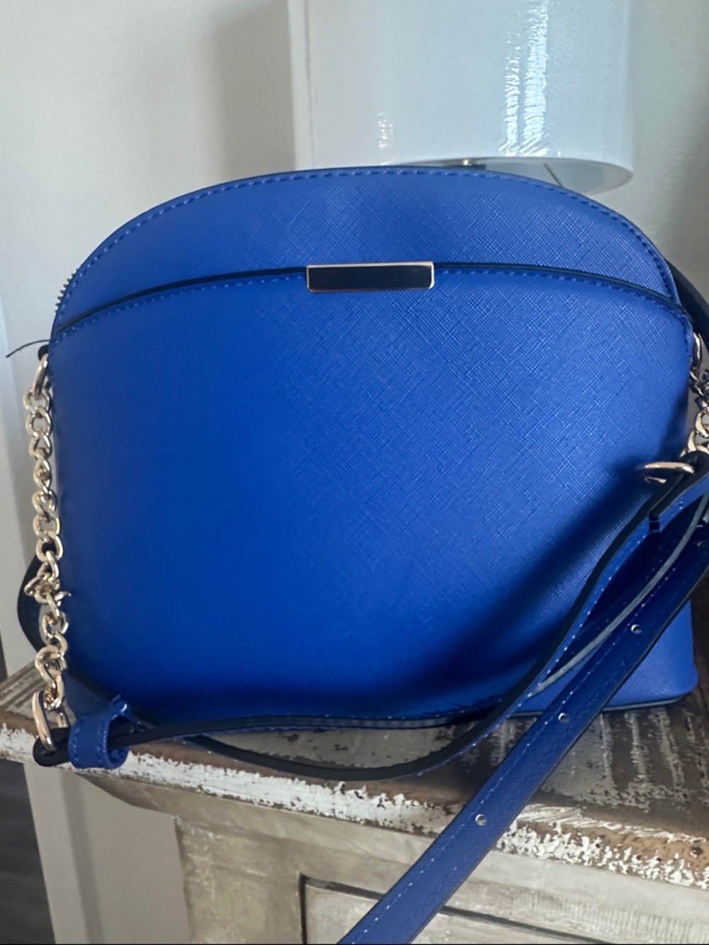 LA Dodger Blue  Crossbody Bag with White LA Baseball Cap 💙 - Picture 7 of 10